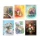 CONFEZIONE 6 PEZZI ASSORTITI STROFINACCI 55X80CM COTONE DIGITALE TIFFANY 10 VINGI
