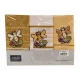 3 PEZZI STROFINACCI SPUGNA COTONE RICAMATO ROSSELLA APE VINGI
