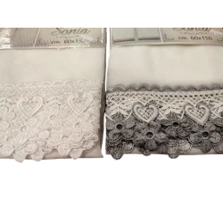 COPPIA TENDE RICAMO SONIA VT GRIGIO