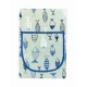 COPPIA GREMBIULE PETTORINA PESCI BLU MIROS PEZZOLI