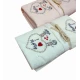 SET SPUGNA RICAMATO ASCIUGAMANO + OSPITE I LOVE MAMY PEZZOLI
