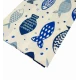 TOVAGLIA COTONE PESCI BLU PEZZOLI