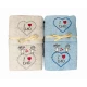 SET SPUGNA RICAMATO ASCIUGAMANO + OSPITE I LOVE DAD PEZZOLI