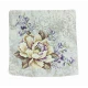 FEDERA CUSCINO ARREDO 45X45CM GOBELIN FIORI CREMA LILLA ARABESQUE PEZZOLI