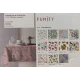 ASSORTITO 12 PEZZI DA 6 E 12 POSTI TOVAGLIA IN PLASTICA PVC STAMPATE REVERSIBILI FUNITY LINEA ORO