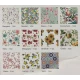 ASSORTITO 12 PEZZI DA 6 E 12 POSTI TOVAGLIA IN PLASTICA PVC STAMPATE REVERSIBILI FUNITY LINEA ORO