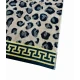 TELO MARE 90X160CM SPUGNA JACQUARD ENJOY LEOPARDATO GRECA HOME SWEET HOME