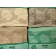 COPPIA SPUGNA ASCIUGAMANO + OSPITE JACQUARD GINKGO LINEA ORO