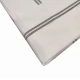 COMPLETO LENZUOLA SATIN COTONE MATRIMONIALE BACCHETTA FONDO BIANCO ART DECO'