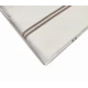 COMPLETO LENZUOLA SATIN COTONE MATRIMONIALE BACCHETTA FONDO BIANCO ART DECO'