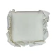 COPPIA CUSCINO SEDIA LACCI VOLANT 40X40CM PANAMA PEZZOLI PANNA