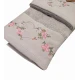 SET SPUGNA RICAMATO ASCIUGAMANO + OSPITE ROMANTICA CUORE ROSE PEZZOLI