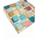 COPPIA FEDERA CUSCINO ARREDO 50X50CM DIGITALE QUADRETTI PEZZOLI