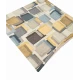 COPPIA FEDERA CUSCINO ARREDO 50X50CM DIGITALE QUADRETTI PEZZOLI