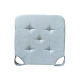 CONFEZIONE 2 PEZZI COPPIA CUSCINO PER SEDIE CON CHIUSURA VELCRO IDROREPELLENTE TINTA UNITA KIKI SGHOME