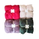 PLAID PILE AGNELLATO MATRIMONIALE TINTA UNITA NEW YORK EASY HOME