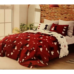 PARURE COPRIPIUMINO MATRIMONIALE COTONE BEST FRIENDS DAUNEX