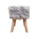 SGABELLO LEGNO PELLICCIA TOMMY PEZZOLI
