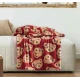 PLAID PILE STAMPATO AGNELLATO DIGITALE ORSETTO TEDDY LINEA ORO