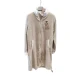 FELPA PILE CON ZIP RICAMO NOBITA BEIGE SGHOME