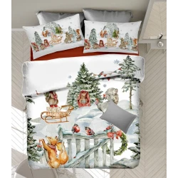 COPRIPIUMINO MATRIMONIALE COTONE DIGITALE BOSCO HABITO IMBERTI