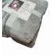 PLAID PILE MATRIMONIALE 200X220CM JACQUARD TINTA UNITA FRANCOFORTE SOPHIE