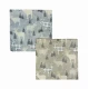 COPPIA FEDERA CUSCINO ARREDO 50X50CM GOBELIN CERVI ALBERI PEZZOLI