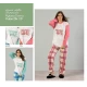 PIGIAMA DONNA MISTO COTONE YUCON 10 JA MISS LOVELY HOME
