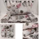 ASSORTITO 4 PEZZI COMPLETO LENZUOLA COTONE MATRIMONIALE DELICATO ALICANTE HOME SWEET HOME