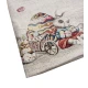 SET ARREDO CUSCINO FODERA CENTRO RUNNER JACQUARD GOBELIN BUNNY EASTER TG