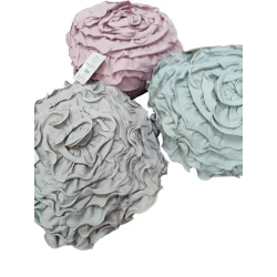 CUSCINO ARREDO IMBOTTITO 45X45CM PETALI DI ROSE SOPHIE