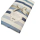 COMPLETO LENZUOLA MATRIMONIALE COTONE RIGHE FIOCCO PEZZOLI