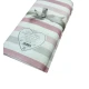 COMPLETO LENZUOLA MATRIMONIALE COTONE RIGHE FIOCCO PEZZOLI