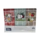 3 PEZZI STROFINACCI SPUGNA COTONE RICAMATO TISANE FRUTTI ROSSI VINGI