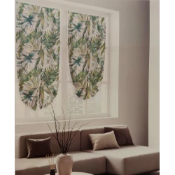 COPPIA TENDINE STAMPATE ROLL UP BARBARA LINEA ORO