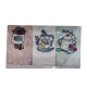 3 PEZZI STROFINACCI SPUGNA COTONE RICAMATO BREAKFAST COFFE VINGI