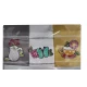 3 PEZZI STROFINACCI SPUGNA COTONE RICAMATO SUSY FARFALLA VINGI