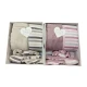 SET 4 PEZZI PAREO PANTOFOLE FASCIA LONDRA HELEN GRIGIO