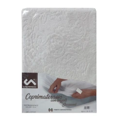 COPRIMATERASSO SPUGNA JACQUARD CON ANGOLI MATRIMONIALE CASARREDO