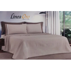 TRAPUNTINO MICROFIBRA MATRIMONIALE GIORGIA LINEA ORO