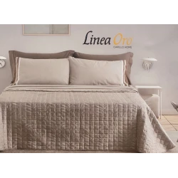 TRAPUNTINO MICROFIBRA MATRIMONIALE RASO JACQUARD TWILLY LINEA ORO