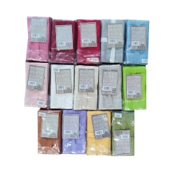 CONFEZIONE 4 PEZZI TOVAGLIOLI TINTA UNITA COTONE PEZZOLI