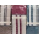 ASSORTITO 3 PEZZI COMPLETO LENZUOLA MATRIMONIALE COTONE RIGHE HOME SWEET HOME