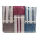 ASSORTITO 3 PEZZI COMPLETO LENZUOLA MATRIMONIALE COTONE RIGHE HOME SWEET HOME