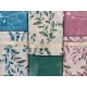 ASSORTITO 3 PEZZI COMPLETO LENZUOLA MATRIMONIALE COTONE RAMO FIORITO HOME SWEET HOME