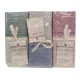 ASSORTITO 3 PEZZI COMPLETO LENZUOLA MATRIMONIALE COTONE RIGHE POIS HOME SWEET HOME