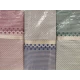 ASSORTITO 3 PEZZI COMPLETO LENZUOLA MATRIMONIALE COTONE RIGHE POIS HOME SWEET HOME
