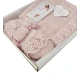 SET 4 PEZZI PAREO PANTOFOLE FASCIA VALENTINA HELEN MALVA