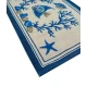 TAPPETO CUCINA COTONE CANVAS ANTISCIVOLO MARE BLU PEZZOLI