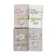 SET SPUGNA RICAMATO ASCIUGAMANO + OSPITE LAVANDA MARGHERITE PEZZOLI